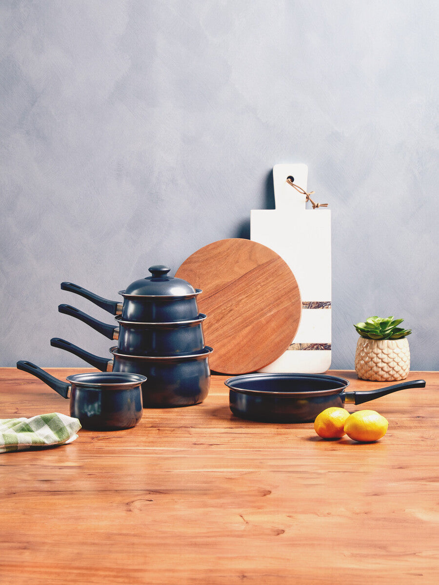 Orsina Viggo 5 Piece Non-Stick Cookware Set – Black Kitchen Essentials