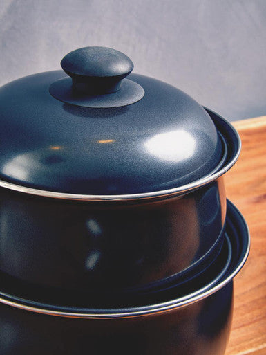 Orsina Viggo 5 Piece Non-Stick Cookware Set – Black Kitchen Essentials