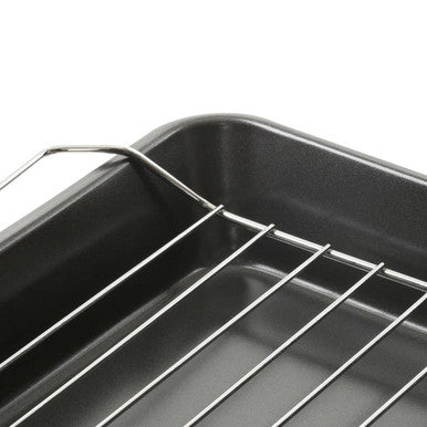 Orsina Mari Non-Stick Roasting Trays with Wire Racks – Set of 3