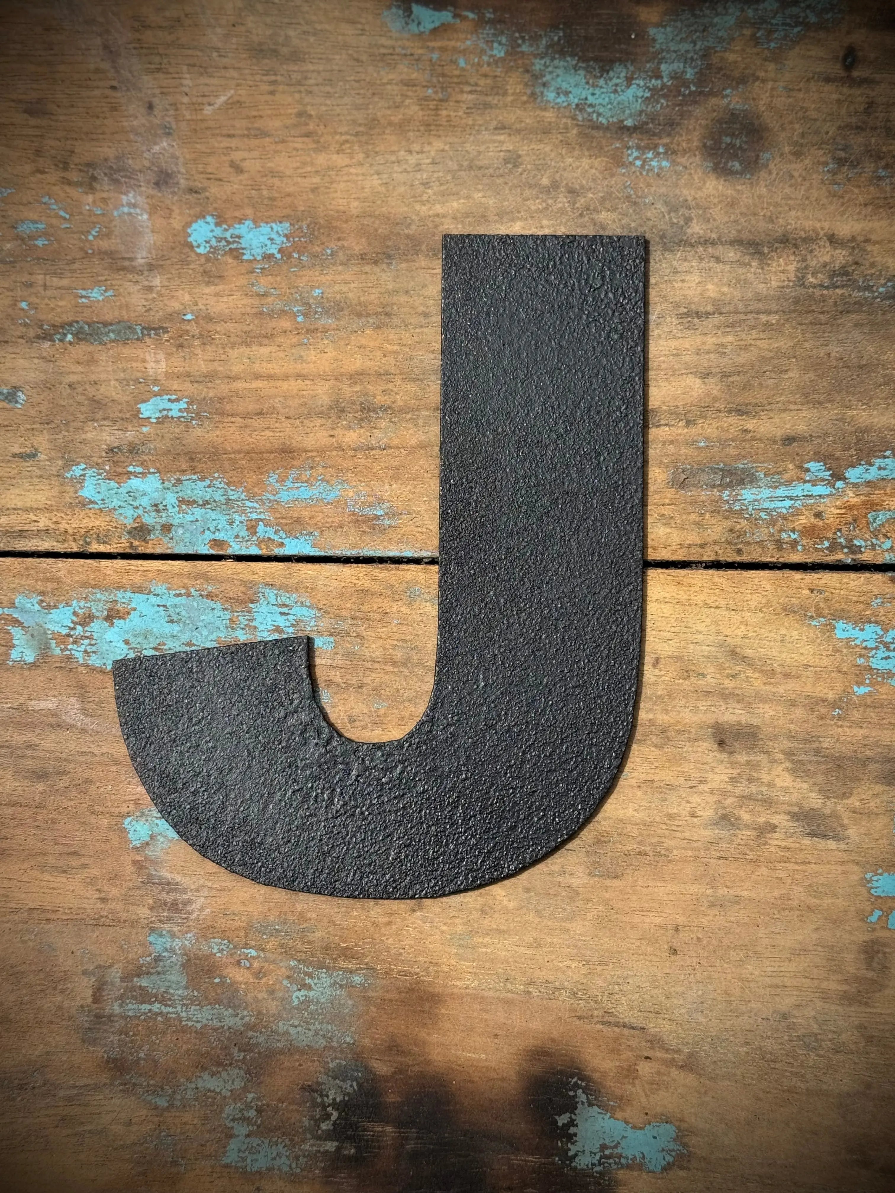 Rustic Black Metal Letters – Industrial Steel Wall Decor by Rustic Warehouse