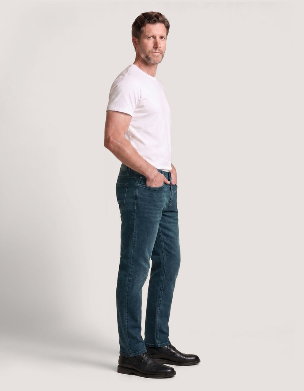 Classic Smart Jeans - Green Tint