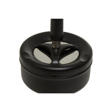 Orsina Matte Black Spinning Ashtray – Windproof Portable Metal Design
