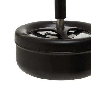 Orsina Matte Black Spinning Ashtray – Windproof Portable Metal Design