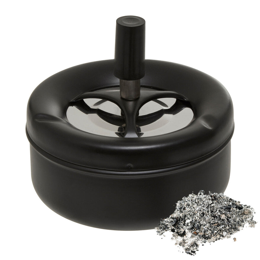 Orsina Spinning Ashtray – Matte Black Odour Control Medium Ash Tray
