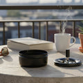 Orsina Spinning Ashtray – Matte Black Odour Control Medium Ash Tray