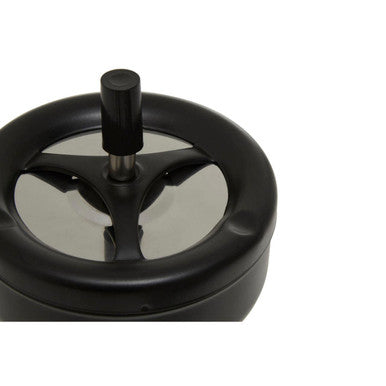 Orsina Large Spinning Ashtray – Matte Black Windproof Metal Design