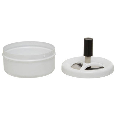 Orsina White Spinning Ashtray – Matte Finish Minimalist Tabletop Decor