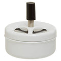 Orsina White Spinning Ashtray – Matte Finish Minimalist Tabletop Decor