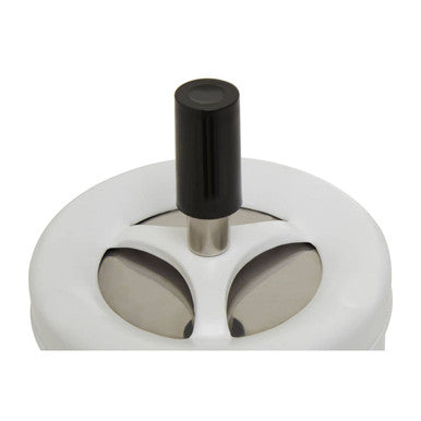 Orsina White Spinning Ashtray – Matte Finish Minimalist Tabletop Decor