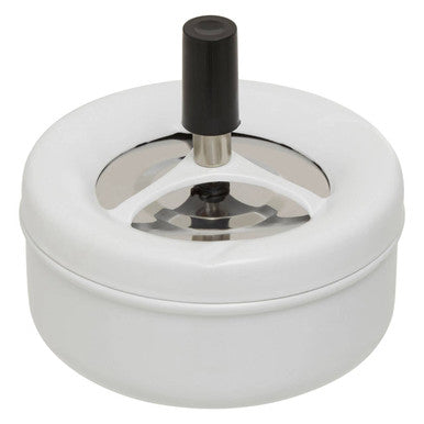 Orsina Spinning Ashtray – Matte White Medium Odour Control Push Top
