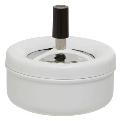 Orsina Spinning Ashtray – Matte White Medium Odour Control Push Top