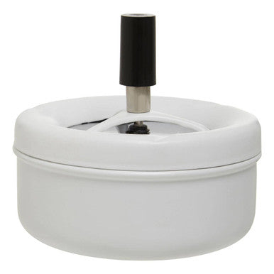 Orsina Spinning Ashtray – Matte White Medium Odour Control Push Top