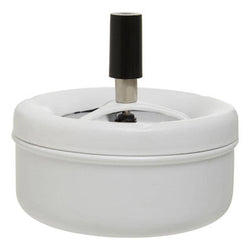 Orsina Spinning Ashtray – Matte White Medium Odour Control Push Top