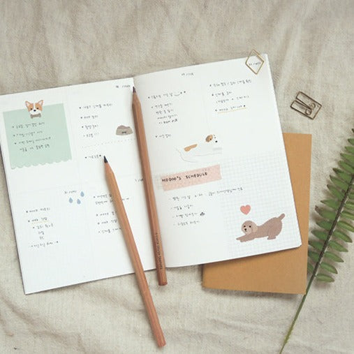 Suatelier Dang Dang Decorative Sticker Sheets for Journaling - 4 Pack