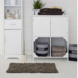 Orsina Portland White Wall Mirror – Modern Minimalist Bathroom Decor