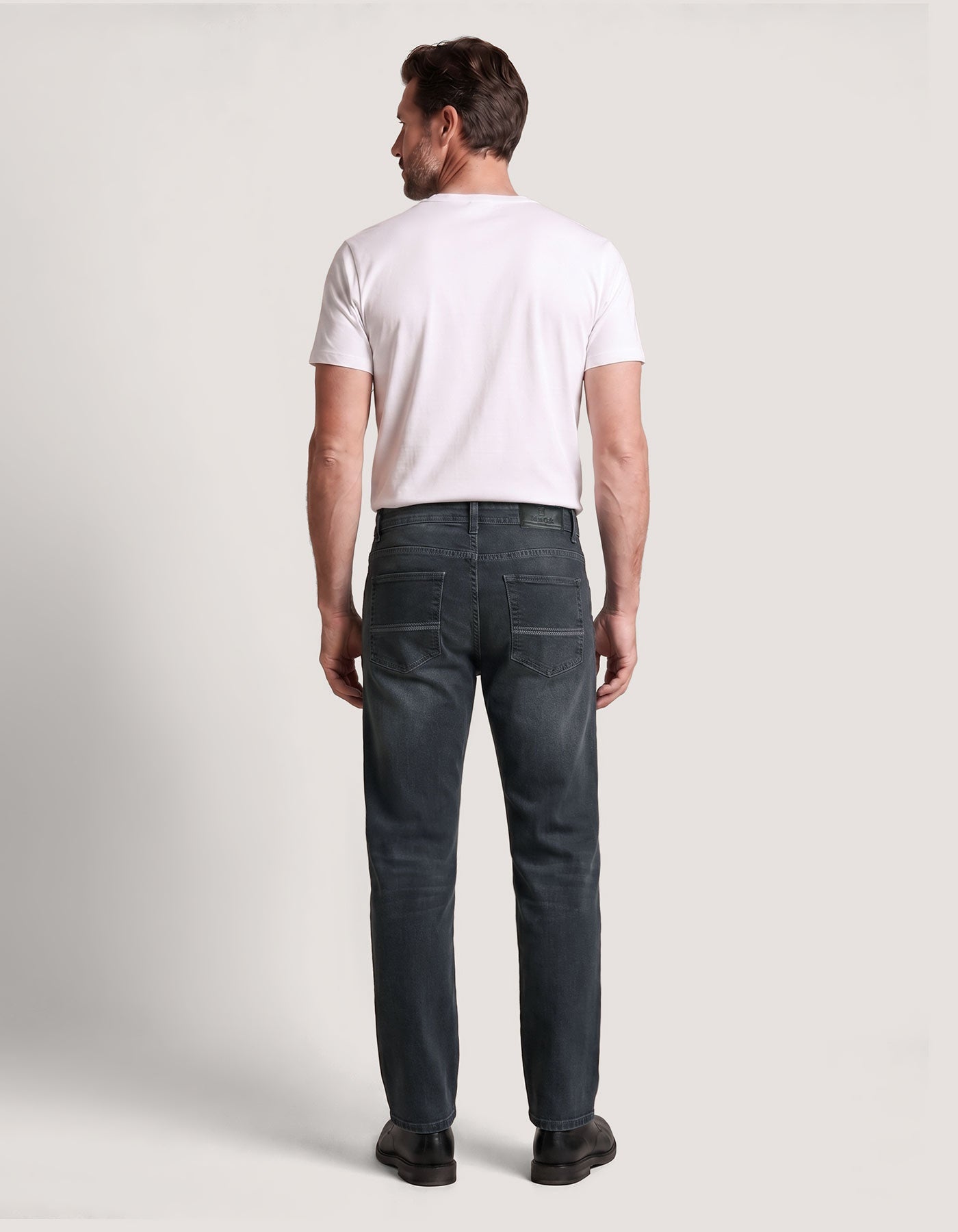 Classic Dark Grey Denim Jeans