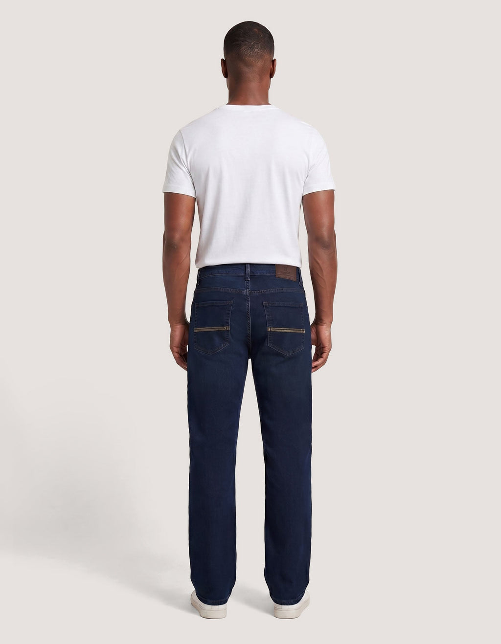 Basic Men's Denim Jeans - Dark Blue
