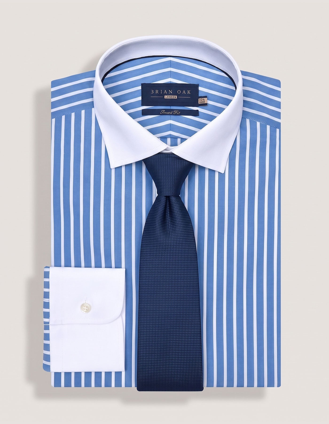Navy Self Printed Silk Tie