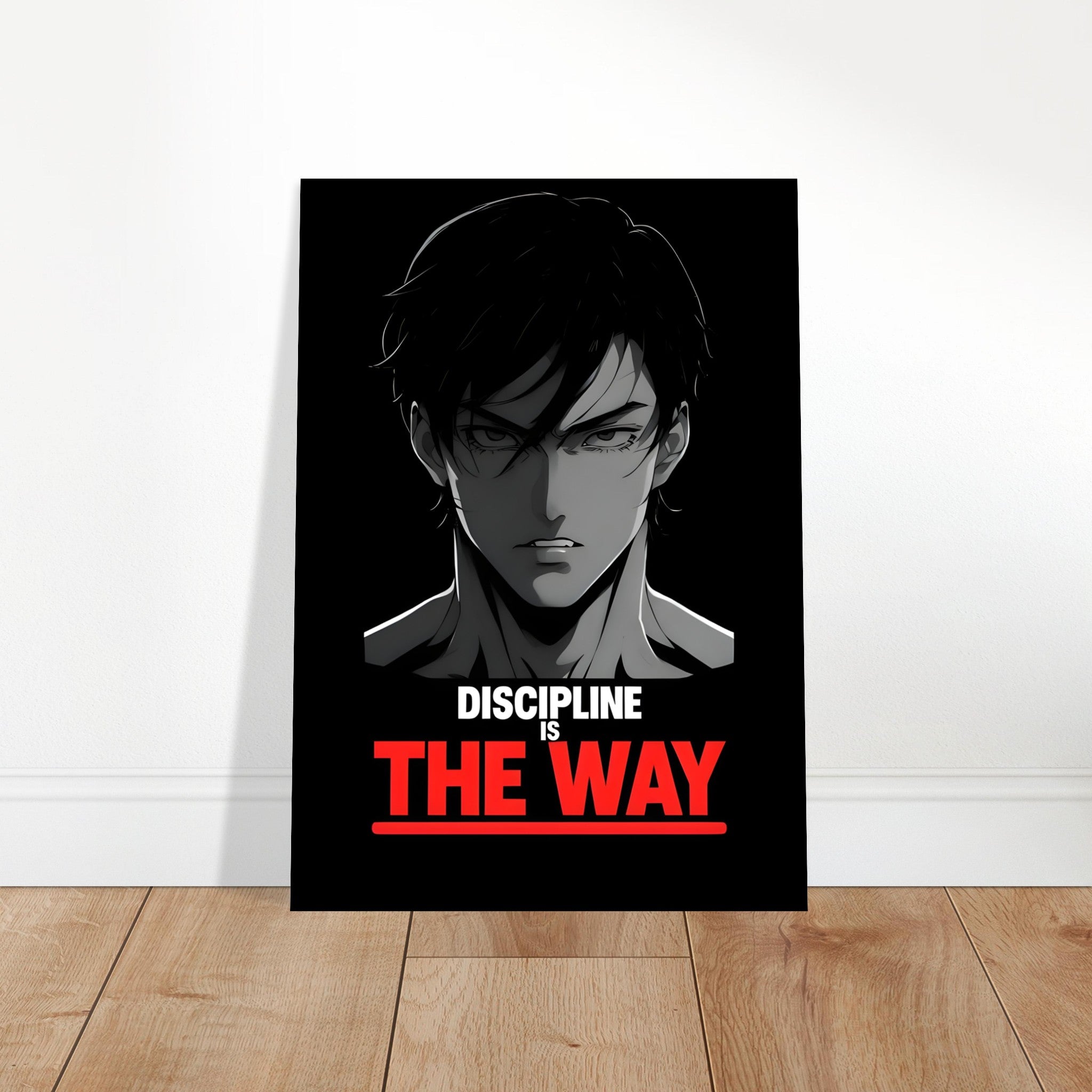 Discipline is the Way - Anime Motivational Wall Art | Empowering Semi-Gloss Print | Inspirational Anime Poster for Home & Office Decor