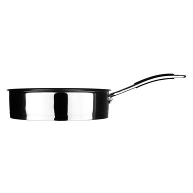 Tenzo 24cm Stainless Steel Saute Pan | Non-Stick Mirror Finish by Orsina