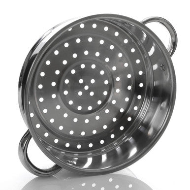 Orsina Crosse 3-Tier Stainless Steel Steamer with Glass Lid