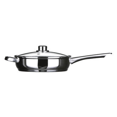 Orsina Crosse 24cm Stainless Steel Non-Stick Frypan with Glass Lid