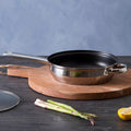 Orsina Crosse 24cm Stainless Steel Non-Stick Frypan with Glass Lid