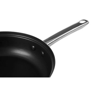Orsina Crosse 24cm Stainless Steel Non-Stick Frypan with Glass Lid