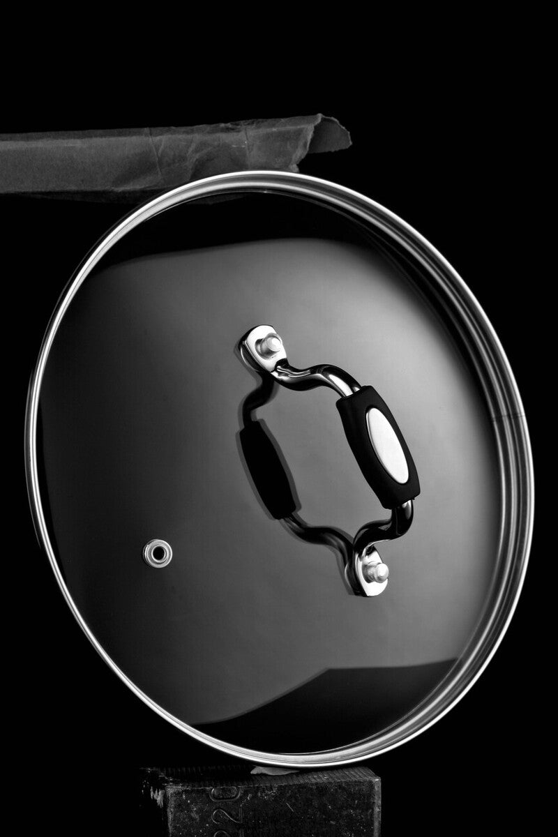 Tenzo Stainless Steel Chip Pan with Glass Lid & Basket – 22cm, 4L