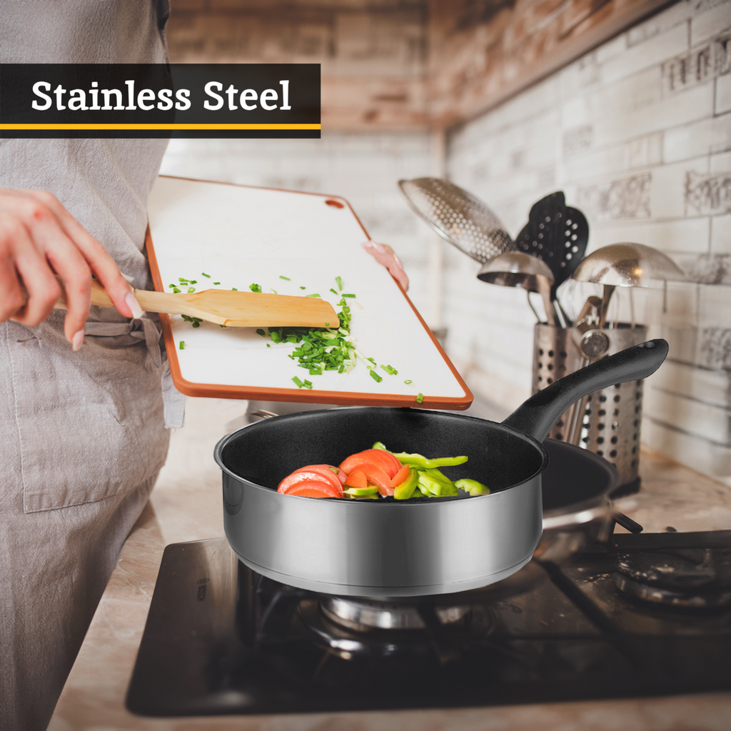 Orsina Crosse 6 Piece Stainless Steel Cookware Set with Steamer Pot