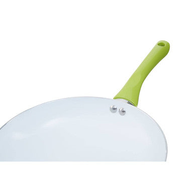 Orsina Ecocook 28cm Ceramic Frying Pan – Non-Stick Induction – Lime Green