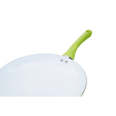 Orsina Ecocook 30cm Ceramic Non-Stick Frying Pan – Lime Green