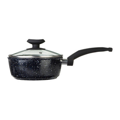 Orsina Stoneflam 16cm Nonstick Saucepan with Vented Glass Lid
