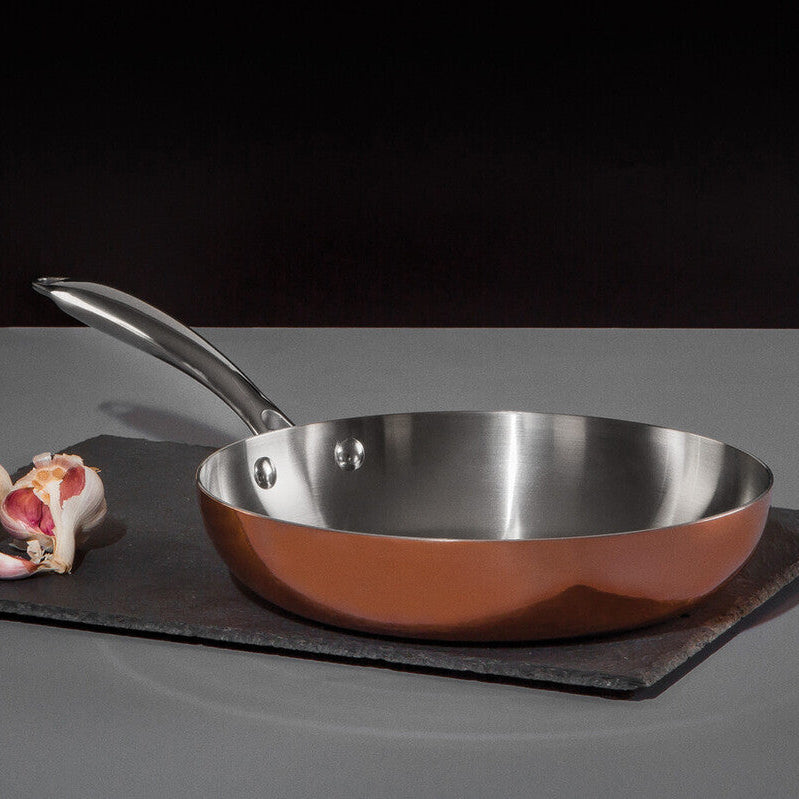 Orsina Minerva Copper Finish 24cm Frying Pan | Induction Skillet