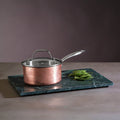 Orsina Minerva 16cm Hammered Copper Saucepan with Vented Lid