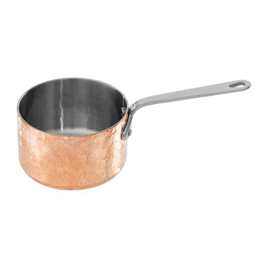 Orsina Minerva Mini Milk Pan – 10cm Hammered Copper Finish Saucepan