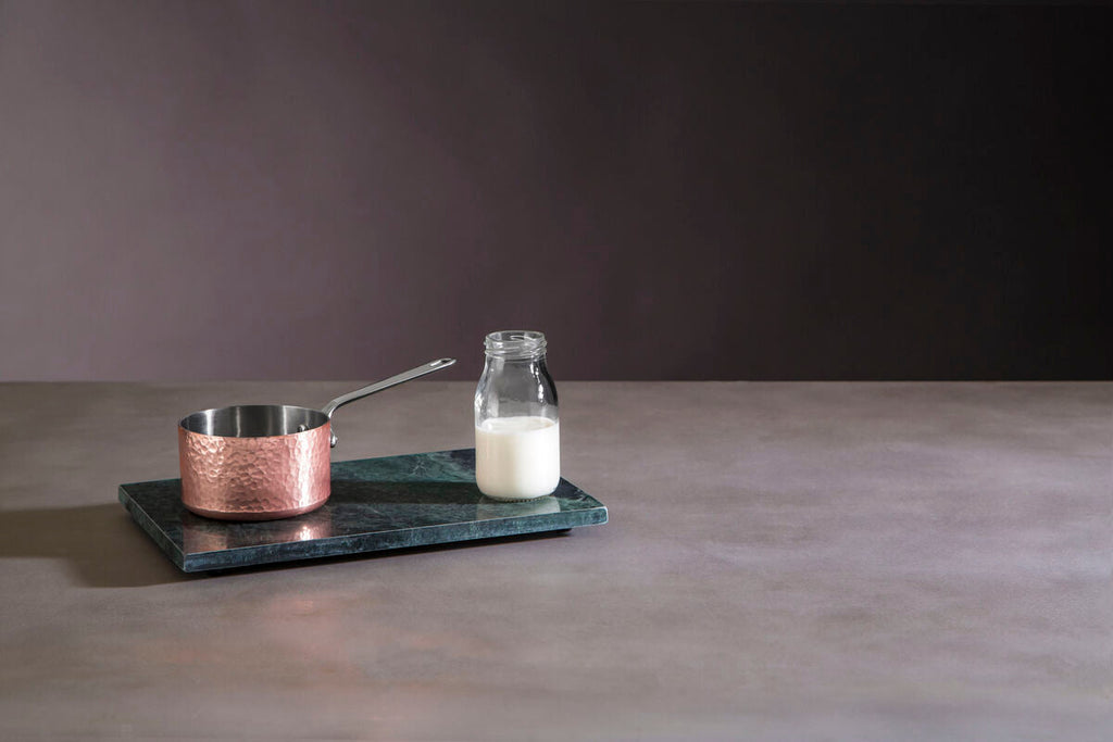 Orsina Minerva Mini Milk Pan – 10cm Hammered Copper Finish Saucepan