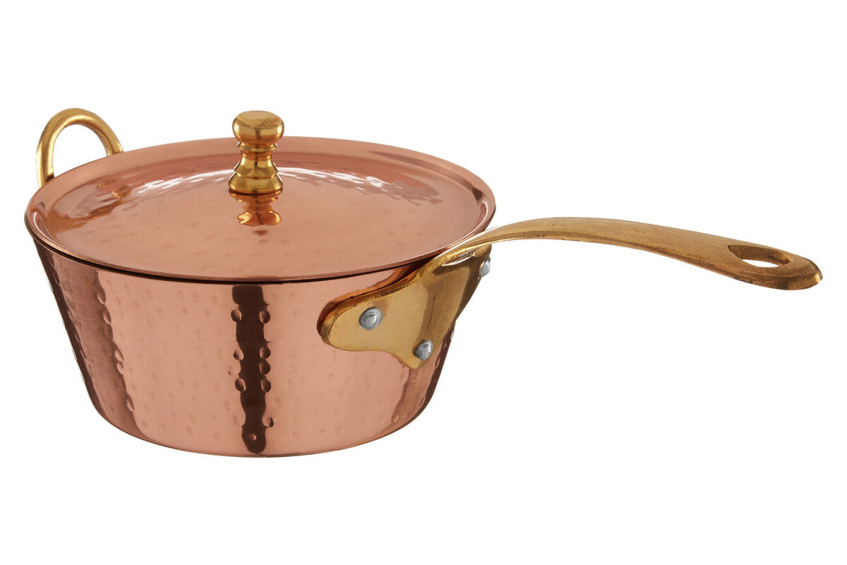 Orsina Cyprus Copper Mini Saucepan Serving Dish with Lid – Hammered