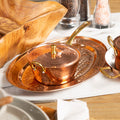Orsina Cyprus Copper Mini Saucepan Serving Dish with Lid – Hammered