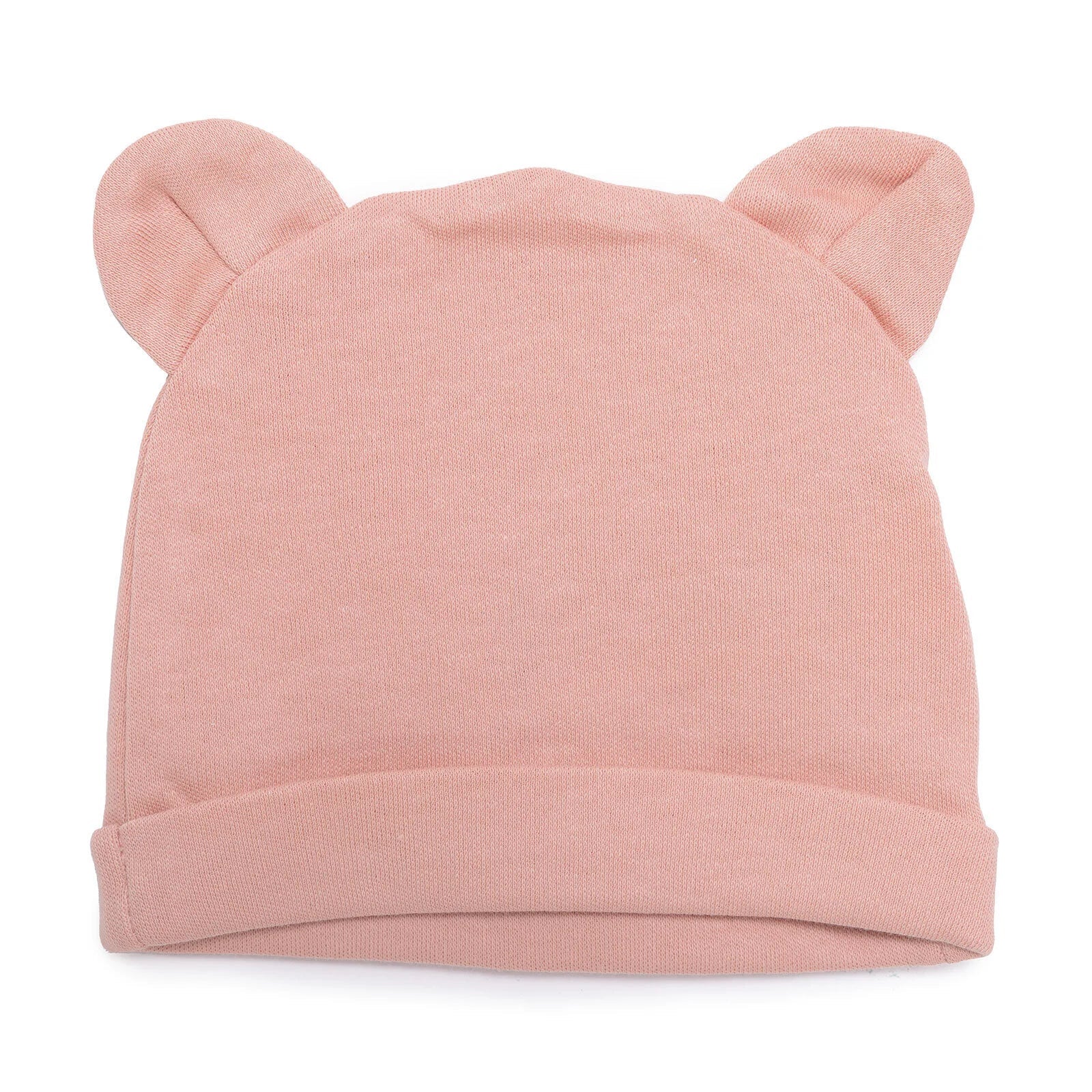 HelloBaby 100% Cotton Newborn Hat - Soft Pink