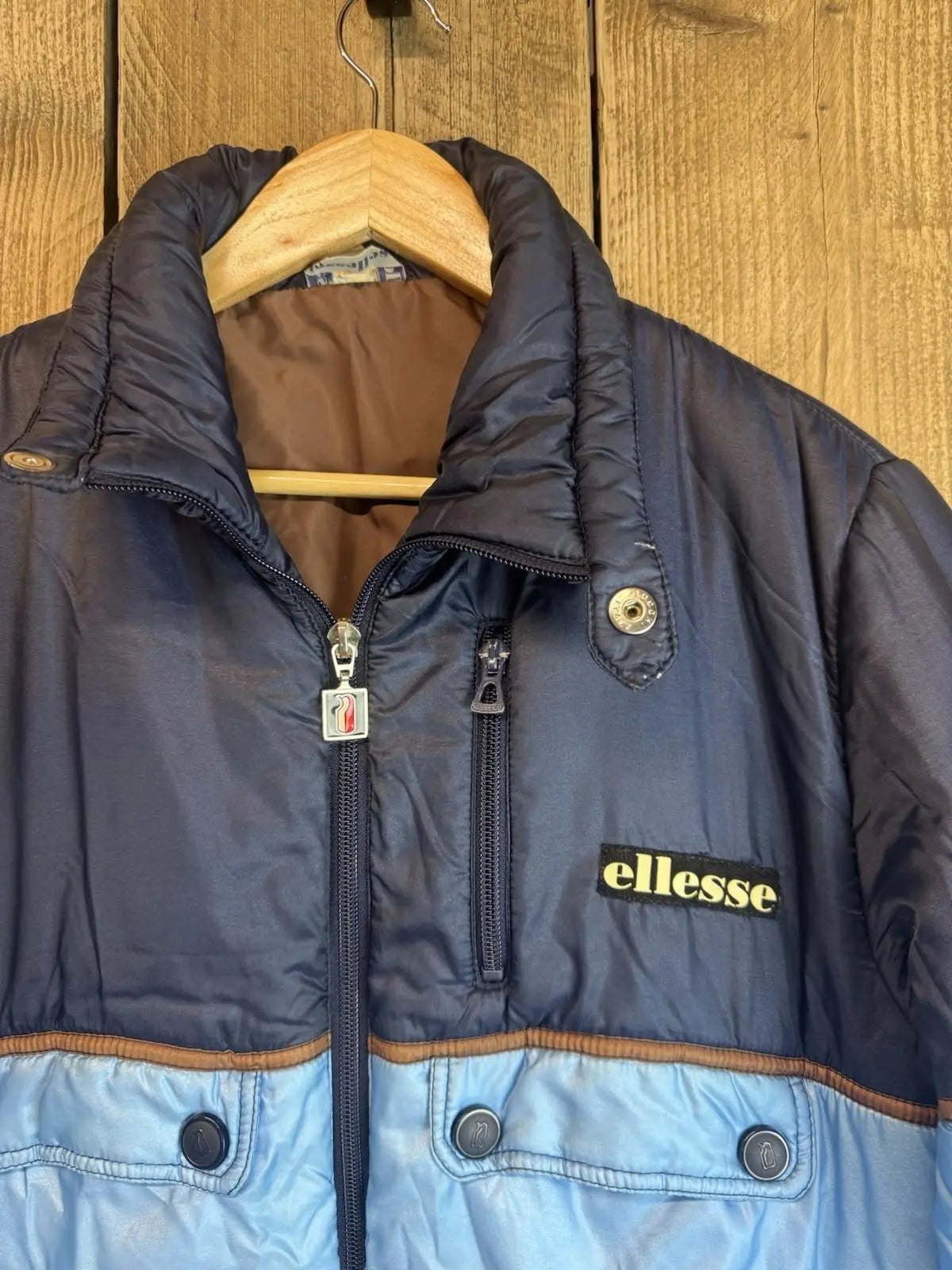 A Original Vintage Ellese Ski Jacket Coat Mens Large Penguin Logo 1968-75 Rare