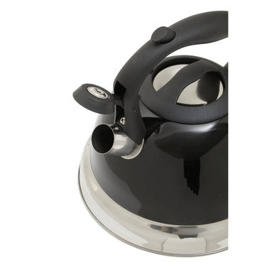 Orsina Zion Black 3L Whistling Kettle – Modern Stovetop Tea Kettle