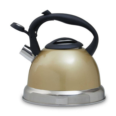 Orsina Zion Whistling Kettle – 3L Light Gold Heat-Resistant Stovetop