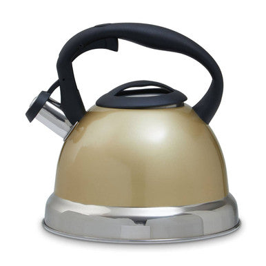 Orsina Zion Whistling Kettle – 3L Light Gold Heat-Resistant Stovetop