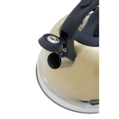 Orsina Zion Whistling Kettle – 3L Light Gold Heat-Resistant Stovetop