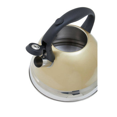Orsina Zion Whistling Kettle – 3L Light Gold Heat-Resistant Stovetop
