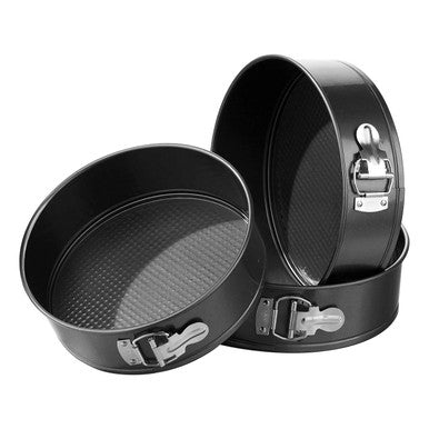Orsina Mari Set of 3 Springform Round Cake Tins – Non-Stick Bakeware