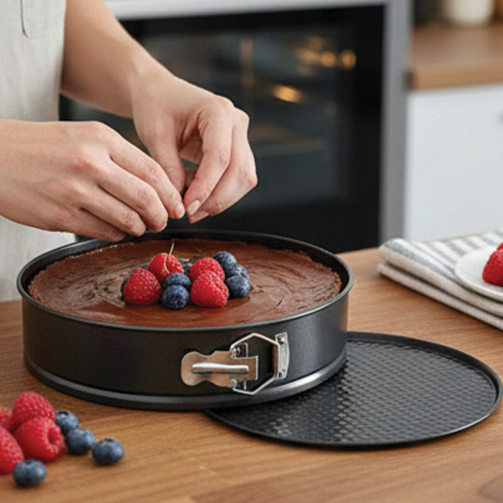 Orsina Mari Non-Stick Round Cake Pan Set – 3-Piece Springform Bakeware