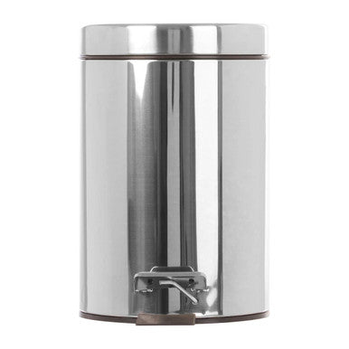 Orsina Parker 3L Stainless Steel Pedal Bin – Compact Bathroom Wastebin