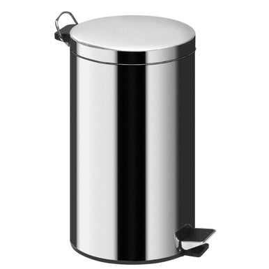 Orsina Parker 20 Litre Pedal Bin – Polished Stainless Steel Wastebin
